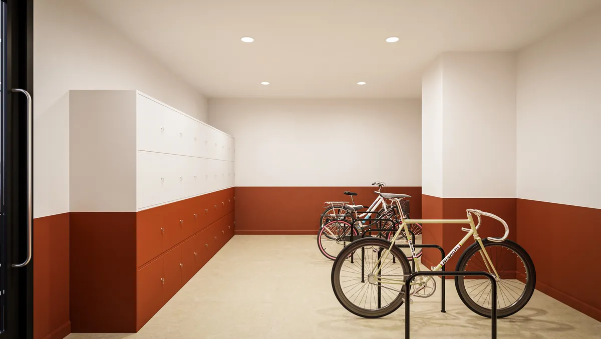 Basement bike storage
